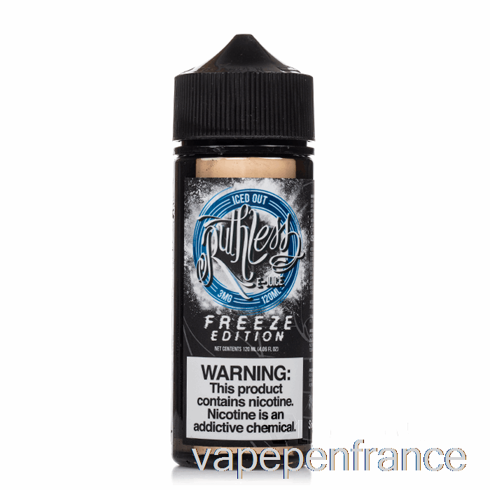 Glacé - édition Freeze - Vapeur Impitoyable - Stylo Vape 120 Ml 0 Mg